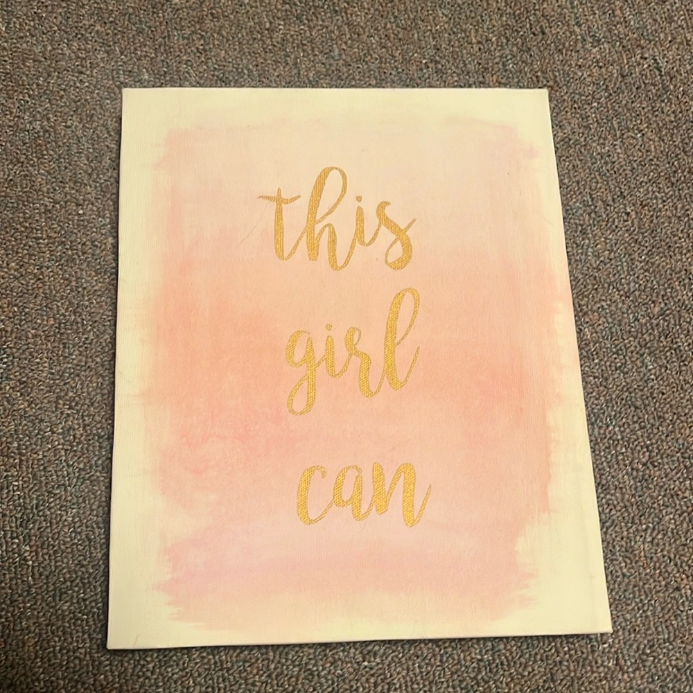 This Girl Can Wall Canvas